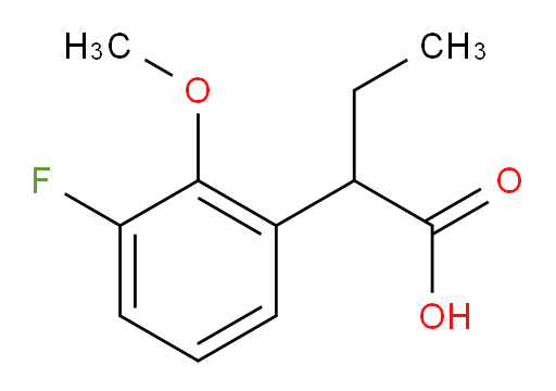 2-(3-fluoro-2-methoxyphenyl)butanoic acid
