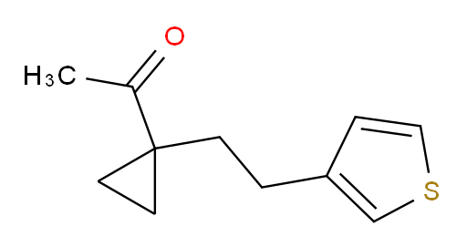 1-{1-[2-(thiophen-3-yl)ethyl]cyclopropyl}ethan-1-one