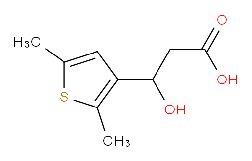 3-(2,5-dimethylthiophen-3-yl)-3-hydroxypropanoic acid