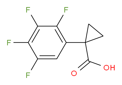 1-(2,3,4,5-tetrafluorophenyl)cyclopropane-1-carboxylic acid