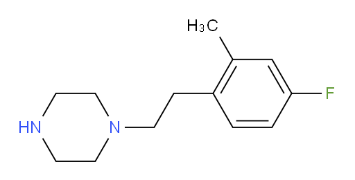 1-[2-(4-fluoro-2-methylphenyl)ethyl]piperazine
