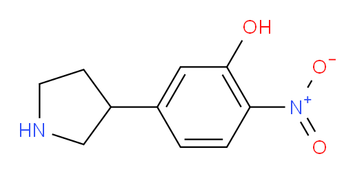 2-nitro-5-(pyrrolidin-3-yl)phenol