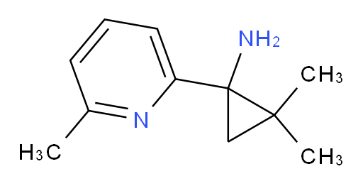 2,2-dimethyl-1-(6-methylpyridin-2-yl)cyclopropan-1-amine