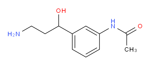 N-[3-(3-amino-1-hydroxypropyl)phenyl]acetamide
