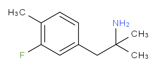 1-(3-fluoro-4-methylphenyl)-2-methylpropan-2-amine