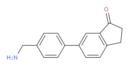 6-[4-(aminomethyl)phenyl]-2,3-dihydro-1H-inden-1-one