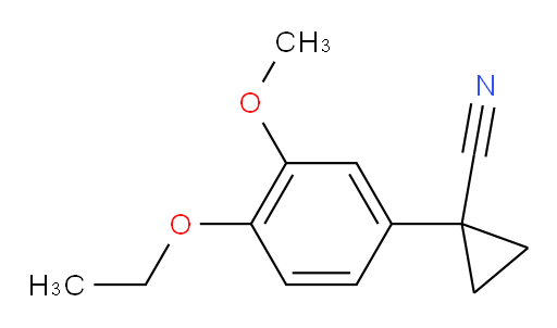 1-(4-ethoxy-3-methoxyphenyl)cyclopropane-1-carbonitrile