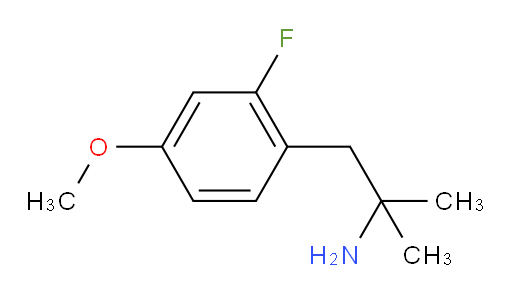 1-(2-fluoro-4-methoxyphenyl)-2-methylpropan-2-amine