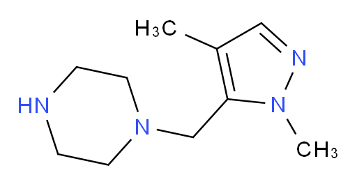 1-[(1,4-dimethyl-1H-pyrazol-5-yl)methyl]piperazine