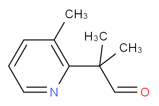 2-methyl-2-(3-methylpyridin-2-yl)propanal
