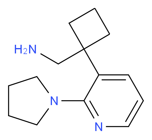 {1-[2-(pyrrolidin-1-yl)pyridin-3-yl]cyclobutyl}methanamine