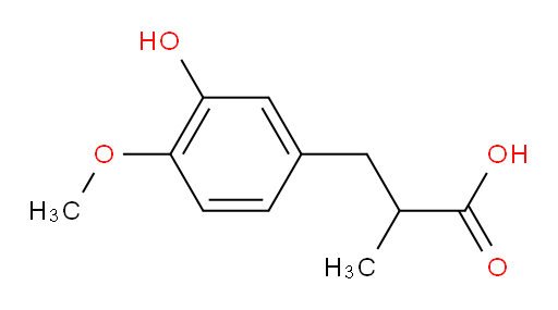 3-(3-hydroxy-4-methoxyphenyl)-2-methylpropanoic acid