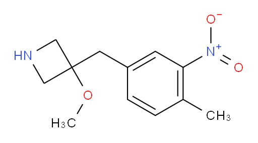 3-methoxy-3-[(4-methyl-3-nitrophenyl)methyl]azetidine