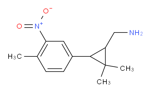 [2,2-dimethyl-3-(4-methyl-3-nitrophenyl)cyclopropyl]methanamine