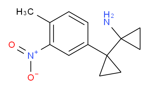 1-[1-(4-methyl-3-nitrophenyl)cyclopropyl]cyclopropan-1-amine