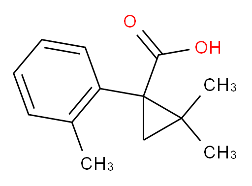 2,2-dimethyl-1-(2-methylphenyl)cyclopropane-1-carboxylic acid