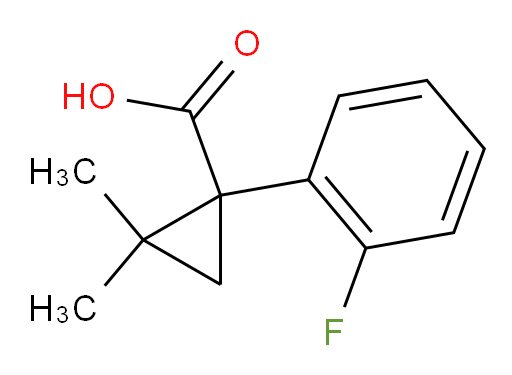 1-(2-fluorophenyl)-2,2-dimethylcyclopropane-1-carboxylic acid