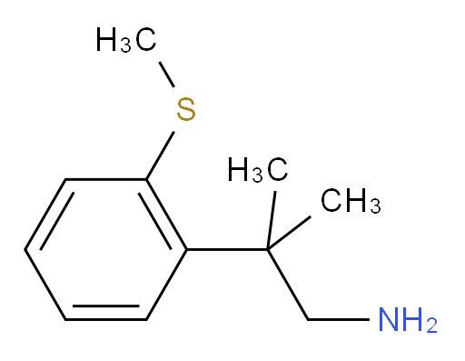 2-methyl-2-[2-(methylsulfanyl)phenyl]propan-1-amine