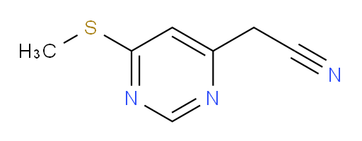 2-[6-(methylsulfanyl)pyrimidin-4-yl]acetonitrile