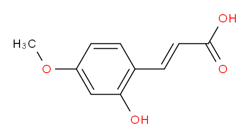 3-(2-hydroxy-4-methoxyphenyl)prop-2-enoic acid