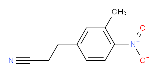 3-(3-methyl-4-nitrophenyl)propanenitrile