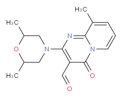 2-(2,6-dimethylmorpholin-4-yl)-9-methyl-4-oxo-4H-pyrido[1,2-a]pyrimidine-3-carbaldehyde