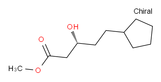 methyl (3R)-5-cyclopentyl-3-hydroxypentanoate