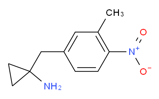 1-[(3-methyl-4-nitrophenyl)methyl]cyclopropan-1-amine