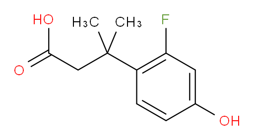 3-(2-fluoro-4-hydroxyphenyl)-3-methylbutanoic acid