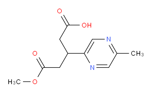 5-methoxy-3-(5-methylpyrazin-2-yl)-5-oxopentanoic acid