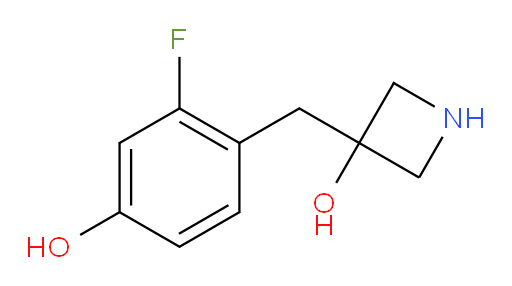 3-[(2-fluoro-4-hydroxyphenyl)methyl]azetidin-3-ol