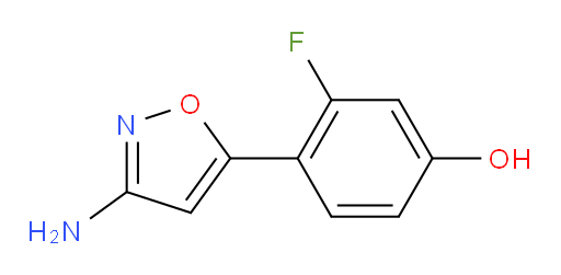 4-(3-amino-1,2-oxazol-5-yl)-3-fluorophenol