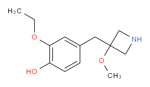 2-ethoxy-4-[(3-methoxyazetidin-3-yl)methyl]phenol