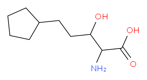 2-amino-5-cyclopentyl-3-hydroxypentanoic acid