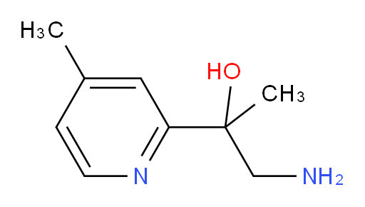 1-amino-2-(4-methylpyridin-2-yl)propan-2-ol