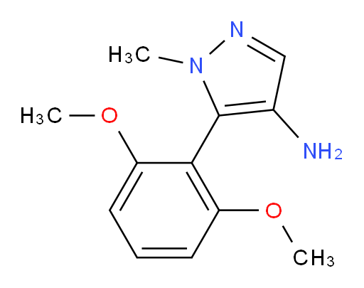 5-(2,6-dimethoxyphenyl)-1-methyl-1H-pyrazol-4-amine