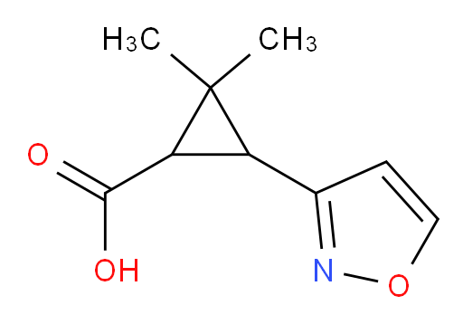 2,2-dimethyl-3-(1,2-oxazol-3-yl)cyclopropane-1-carboxylic acid