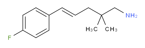 5-(4-fluorophenyl)-2,2-dimethylpent-4-en-1-amine