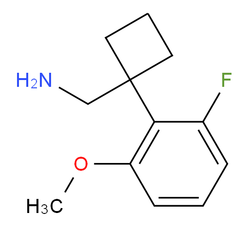 [1-(2-fluoro-6-methoxyphenyl)cyclobutyl]methanamine