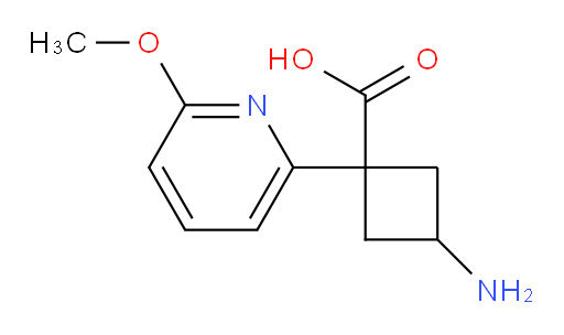 3-amino-1-(6-methoxypyridin-2-yl)cyclobutane-1-carboxylic acid