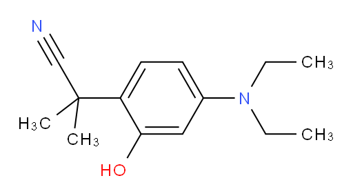 2-[4-(diethylamino)-2-hydroxyphenyl]-2-methylpropanenitrile