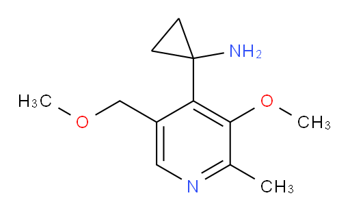 1-[3-methoxy-5-(methoxymethyl)-2-methylpyridin-4-yl]cyclopropan-1-amine