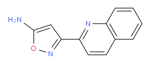 3-(quinolin-2-yl)-1,2-oxazol-5-amine
