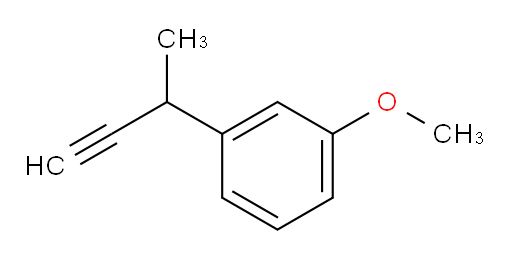 1-(but-3-yn-2-yl)-3-methoxybenzene