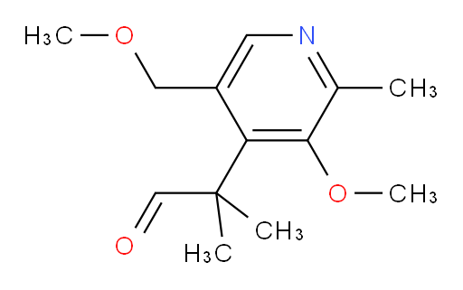 2-[3-methoxy-5-(methoxymethyl)-2-methylpyridin-4-yl]-2-methylpropanal