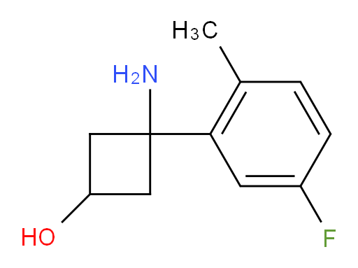 3-amino-3-(5-fluoro-2-methylphenyl)cyclobutan-1-ol