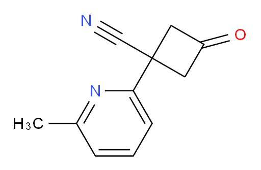 1-(6-methylpyridin-2-yl)-3-oxocyclobutane-1-carbonitrile