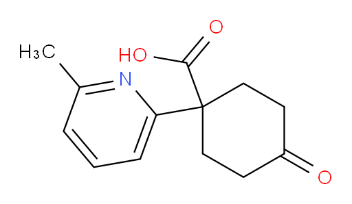 1-(6-methylpyridin-2-yl)-4-oxocyclohexane-1-carboxylic acid