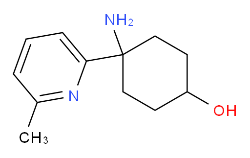 4-amino-4-(6-methylpyridin-2-yl)cyclohexan-1-ol