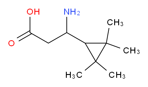 3-amino-3-(2,2,3,3-tetramethylcyclopropyl)propanoic acid